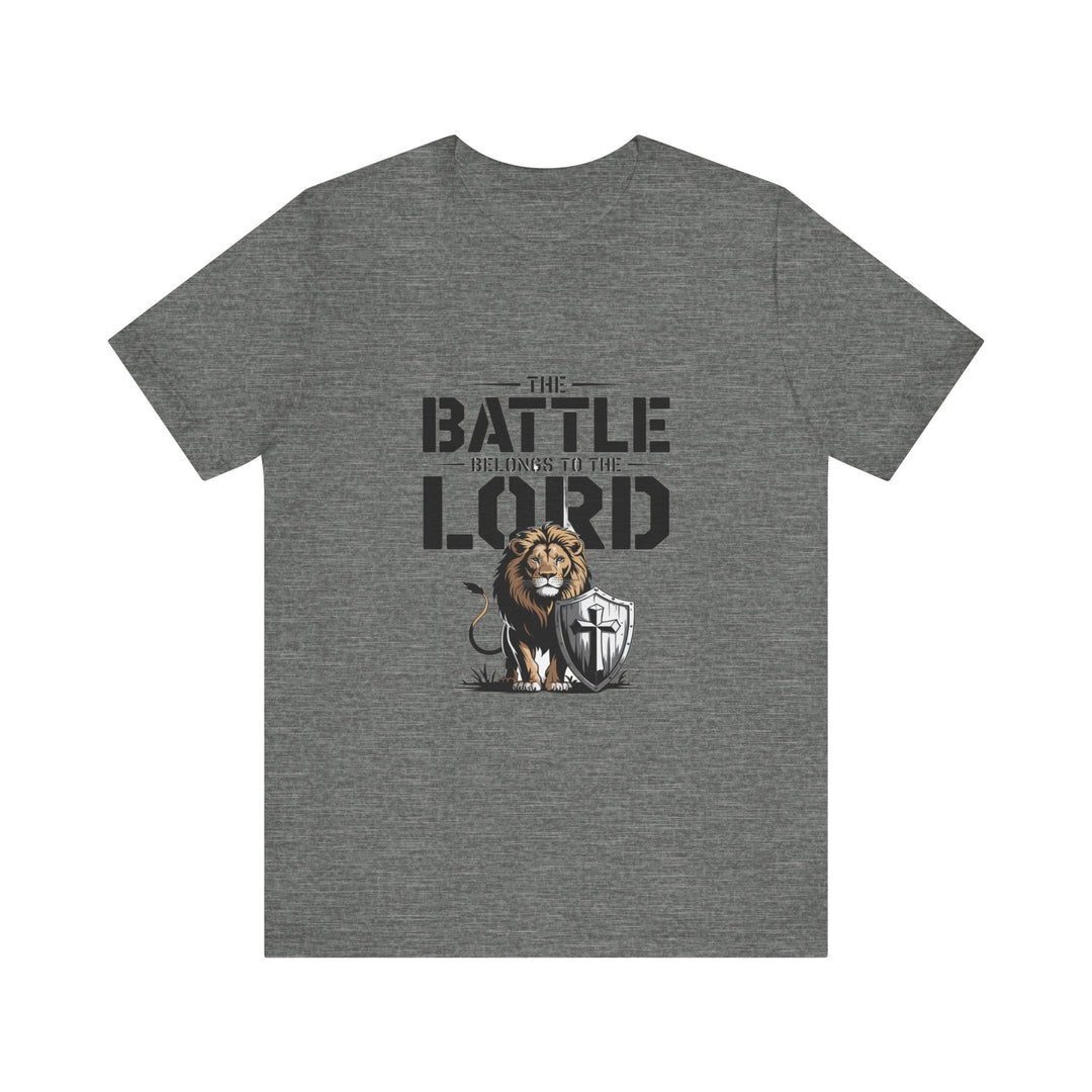 Faith-Inspired Short Sleeve Tee | The Battle Belongs to the Lord | Christian Apparel, Inspirational Shirt, Gift for Believers, [...]