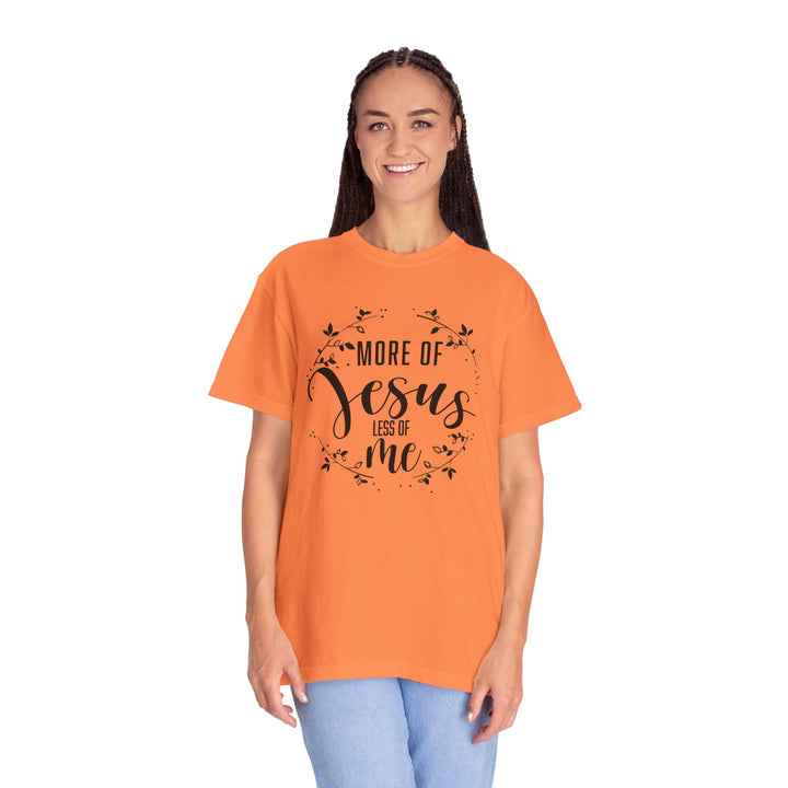 Faithful Hand-lettered T-shirt - More of Jesus, Less of Me
