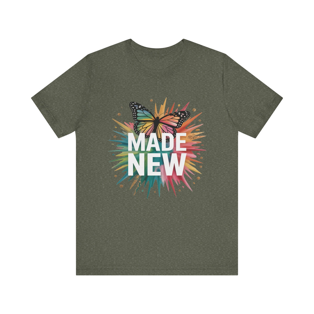 Made New – Christian Butterfly Transformation Shirt (2 Corinthians 5:17)