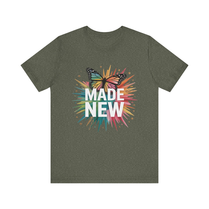 Made New – Christian Butterfly Transformation Shirt (2 Corinthians 5:17)