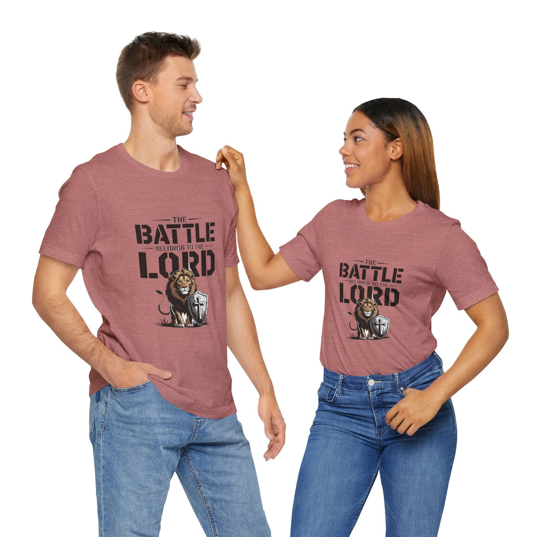 Faith-Inspired Short Sleeve Tee | The Battle Belongs to the Lord | Christian Apparel, Inspirational Shirt, Gift for Believers, [...]