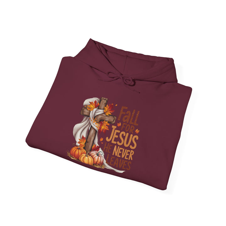 Christian Hoodie - Fall for Jesus Inspirational Unisex Sweatshirt