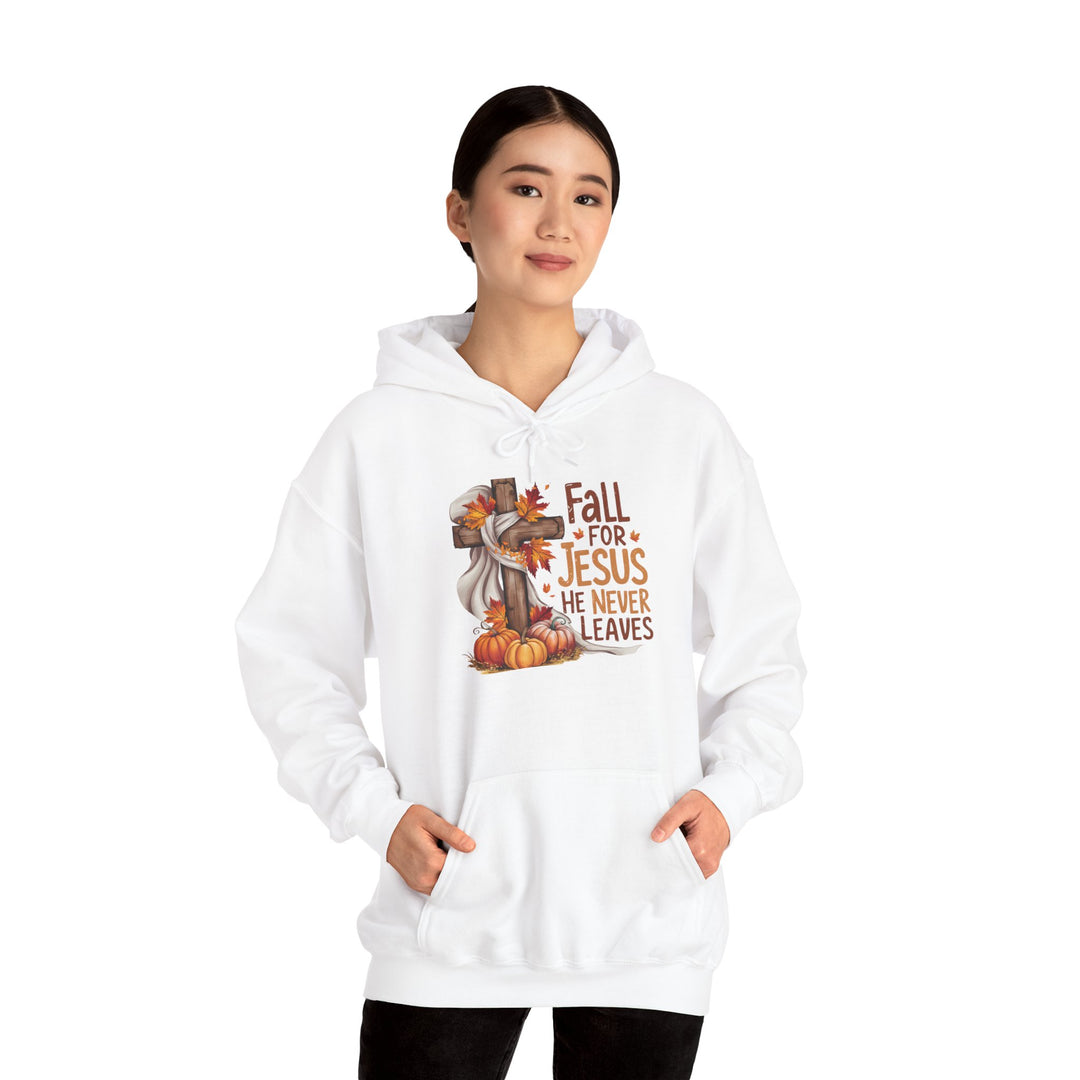 Christian Hoodie - Fall for Jesus Inspirational Unisex Sweatshirt