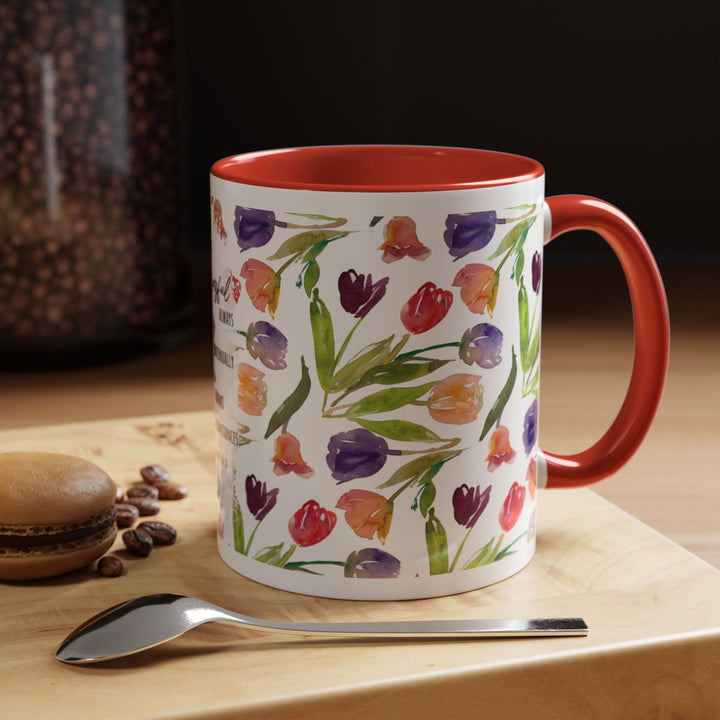 Be Joyful Always – Watercolor Tulip Scripture Mug