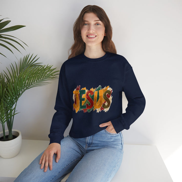Faith-Inspired Crewneck Sweatshirt, Jesus Sweatshirt, Religious Apparel, Christian Gift, Spiritual Wear, Cozy Church Outfit