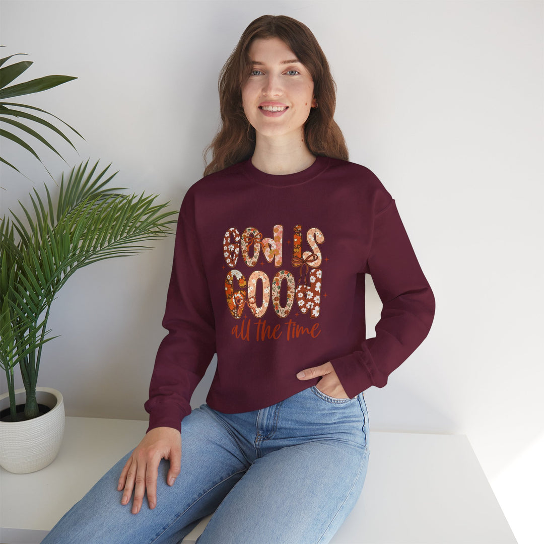 God Is Good Sweatshirt, Inspirational Crewneck, Cozy Fall Fashion, Unisex Apparel, Perfect Gift for Christians