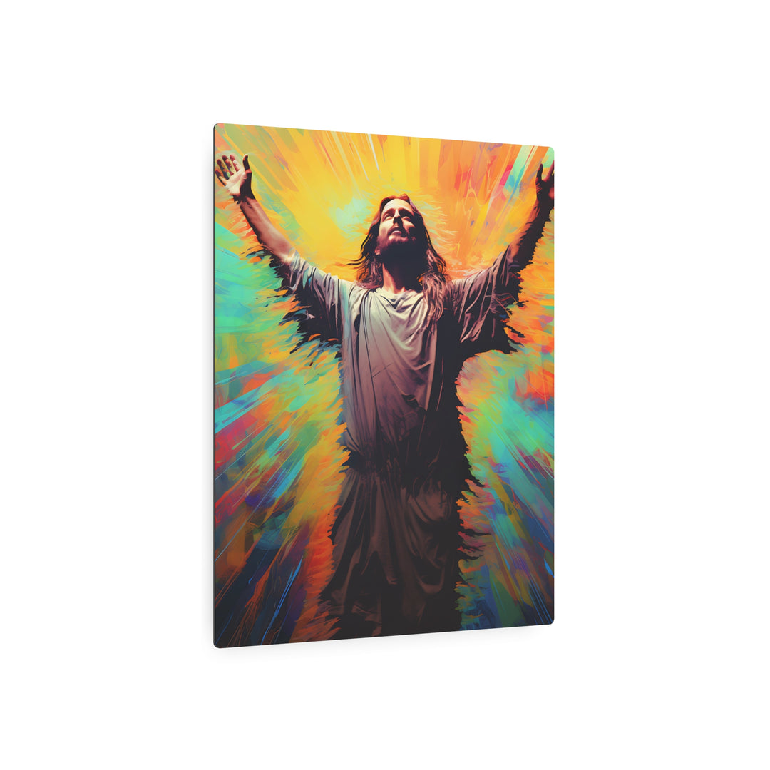 Inspirational Jesus Metal Art Sign - Faith Wall Decor