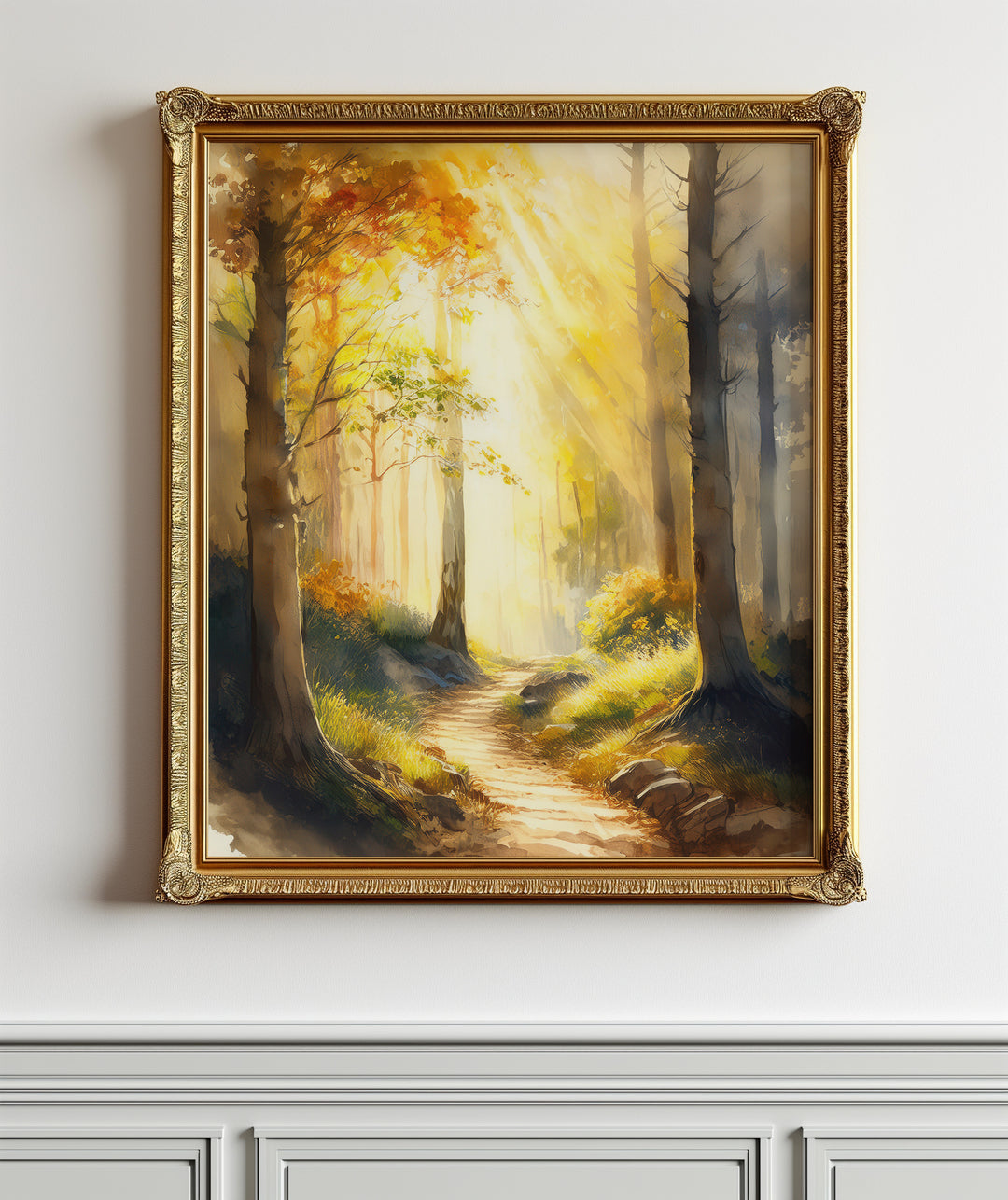 Near to the Brokenhearted – Watercolor Landscape Print Inspired by Psalm 34