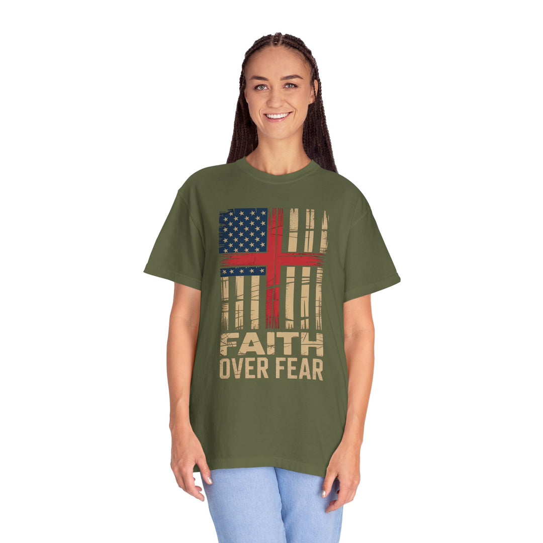 Faith Over Fear Patriotic T-shirt