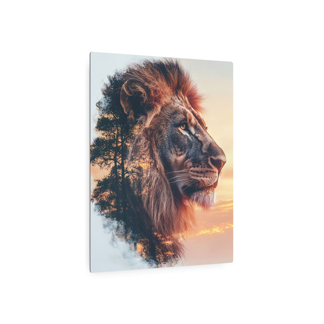 Majestic Lion Metal Art Sign – Nature-Inspired Home Decor for Animal Lovers