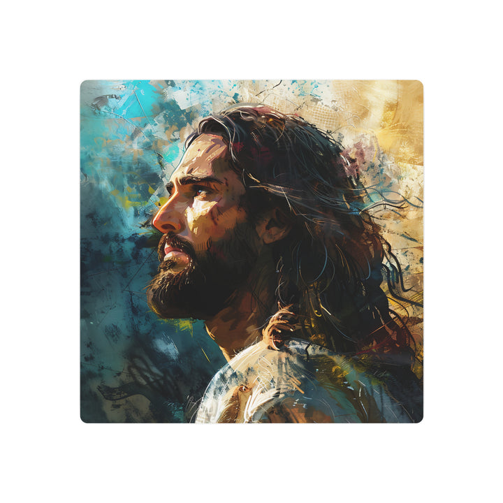 The Redeemer – Modern Christian Metal Wall Art