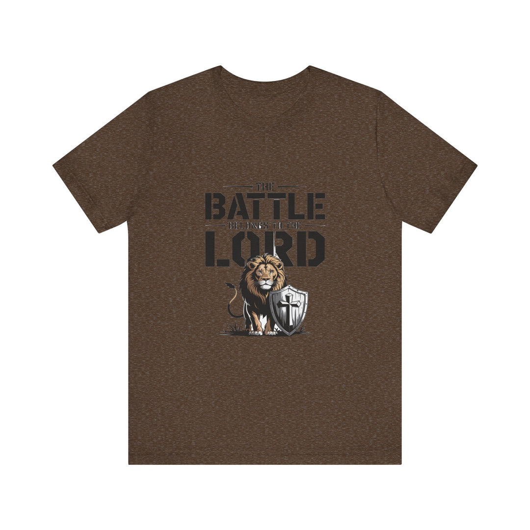 Faith-Inspired Short Sleeve Tee | The Battle Belongs to the Lord | Christian Apparel, Inspirational Shirt, Gift for Believers, [...]