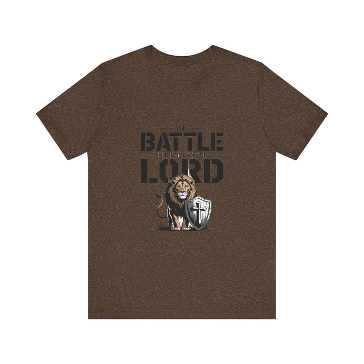 Faith-Inspired Short Sleeve Tee | The Battle Belongs to the Lord | Christian Apparel, Inspirational Shirt, Gift for Believers, [...]