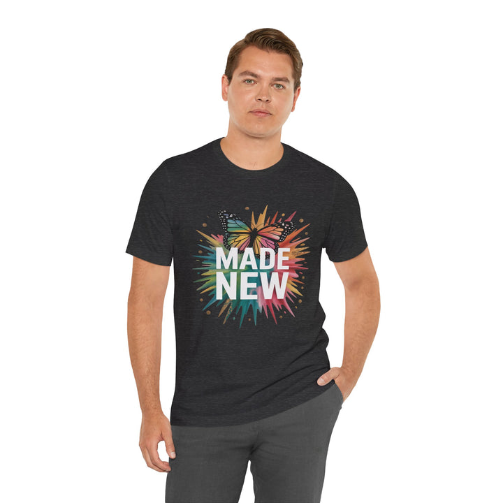 Made New – Christian Butterfly Transformation Shirt (2 Corinthians 5:17)
