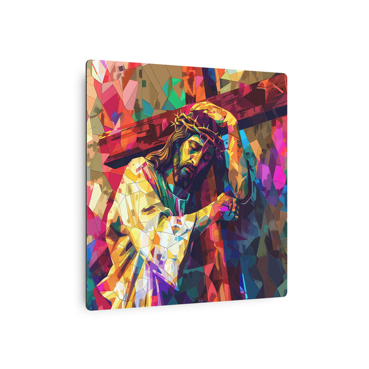 The Cross of Light – Jesus Metal Wall Art