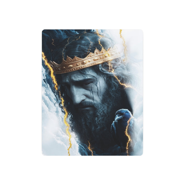 "King of Kings in the Storm" - Majestic Jesus Metal Wall Art