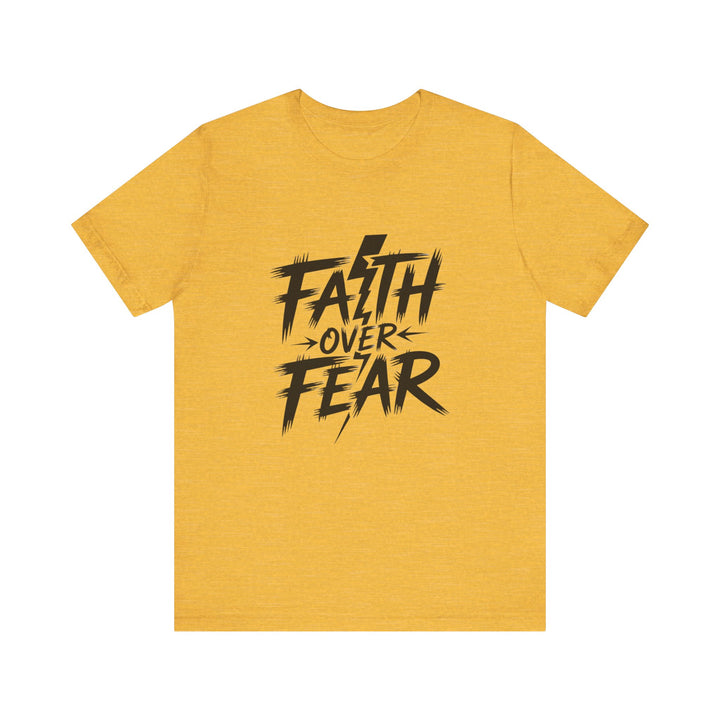 Faith Over Fear – Bold Christian Lightning Shirt