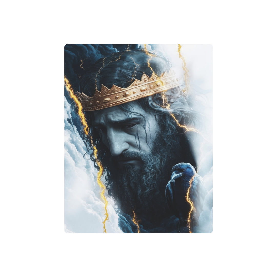 "King of Kings in the Storm" - Majestic Jesus Metal Wall Art