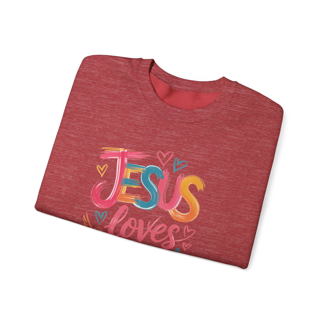 Jesus Loves You Crewneck Sweatshirt - Cozy Unisex Gift, Christian Apparel, Faith-Based Fashion, Inspirational Layering Piece, Ideal [...]