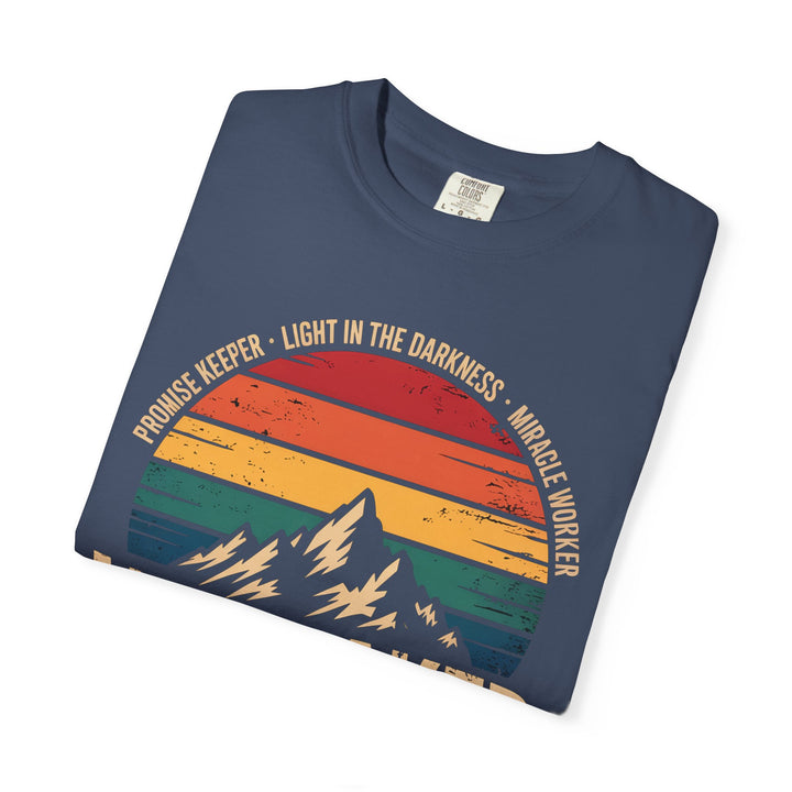 Waymaker Retro Christian T-Shirt - Isaiah 42:16 Vintage Sunset Design