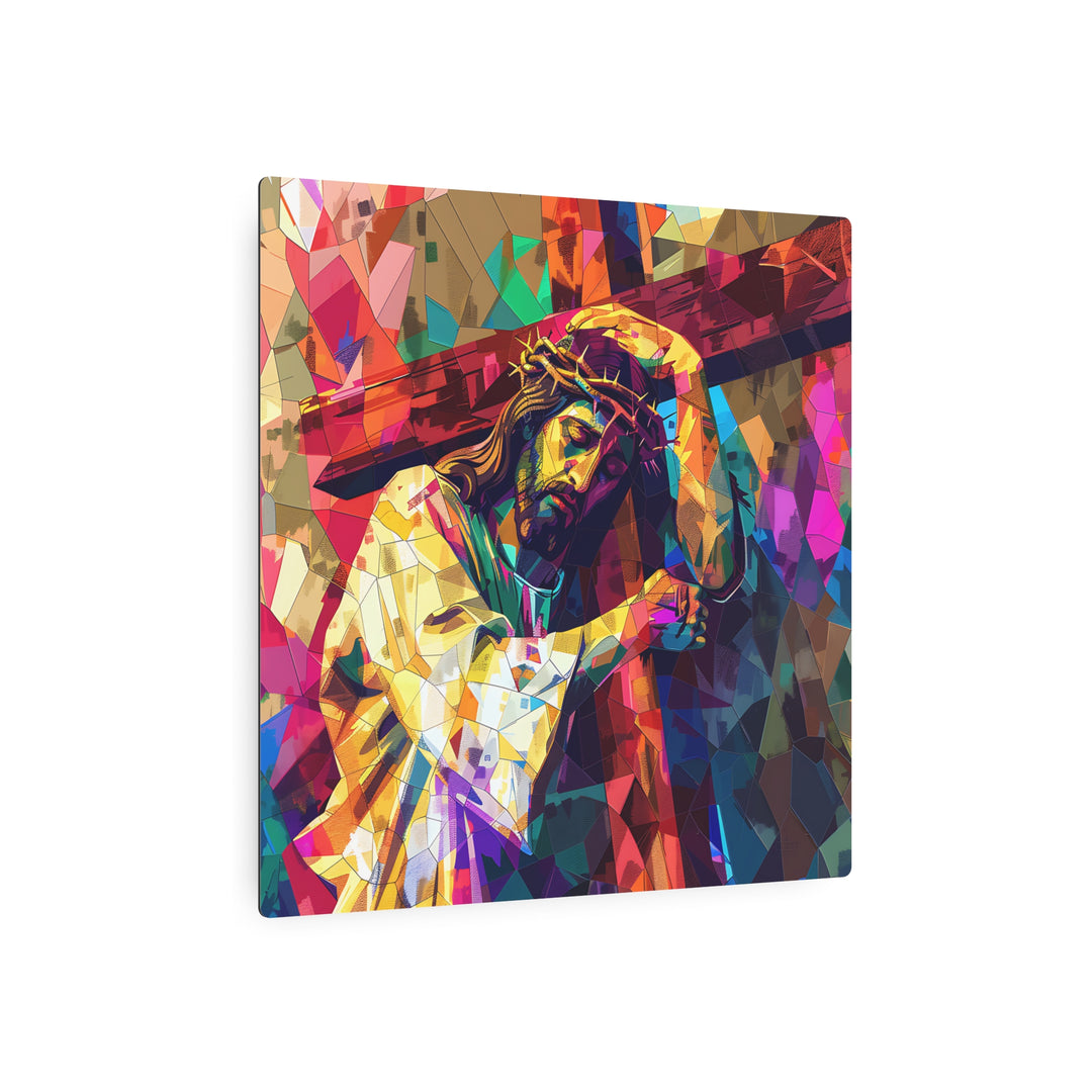The Cross of Light – Jesus Metal Wall Art