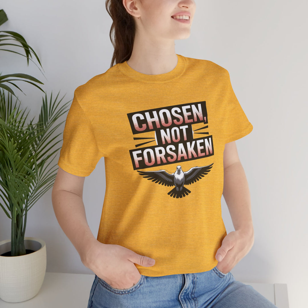 Chosen Not Forsaken Tee - Inspirational Unisex Jersey T-Shirt, Faith-Based Apparel, Motivational Gift, Casual Wear, Spiritual Fashion