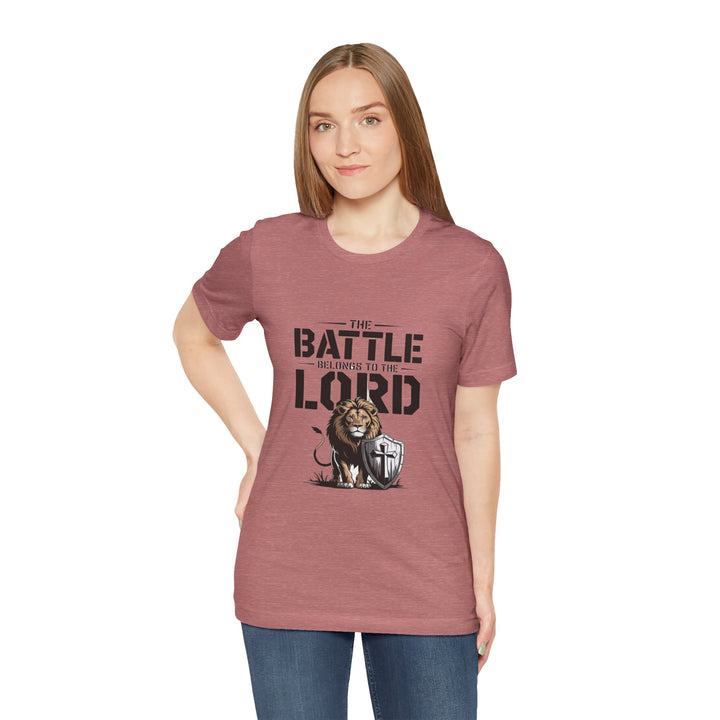 Faith-Inspired Short Sleeve Tee | The Battle Belongs to the Lord | Christian Apparel, Inspirational Shirt, Gift for Believers, [...]