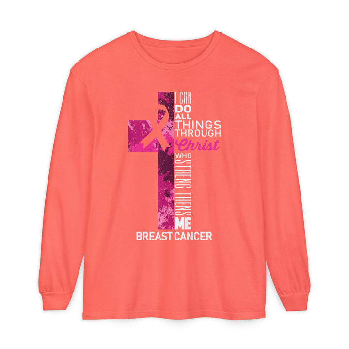 Christian Breast Cancer Awareness Long Sleeve T-Shirt