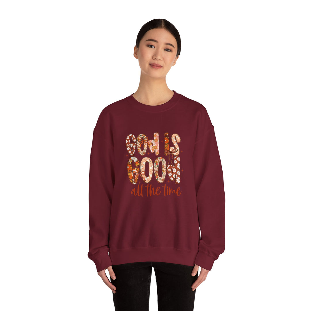 God Is Good Sweatshirt, Inspirational Crewneck, Cozy Fall Fashion, Unisex Apparel, Perfect Gift for Christians
