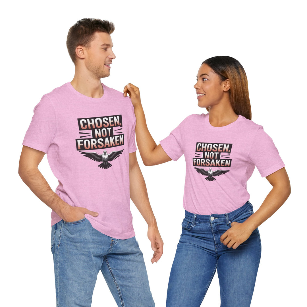 Chosen Not Forsaken Tee - Inspirational Unisex Jersey T-Shirt, Faith-Based Apparel, Motivational Gift, Casual Wear, Spiritual Fashion