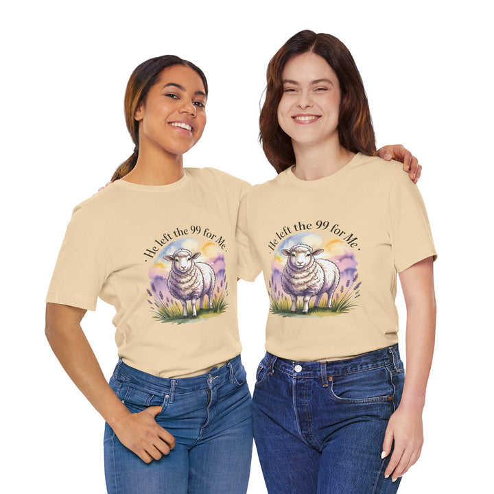 He Left the 99 for Me – Christian Lost Sheep Shirt