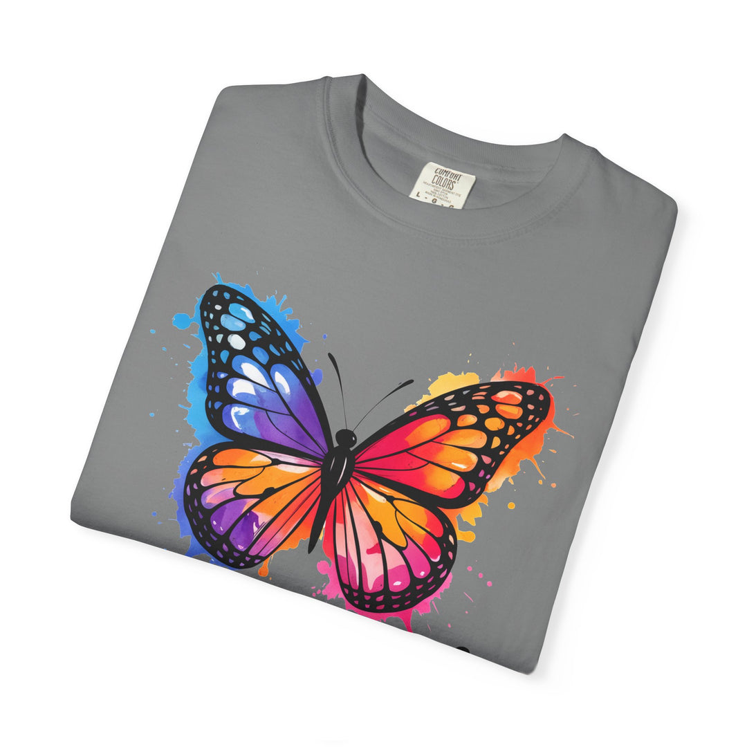 Watercolor Butterfly T-Shirt Blessed Radiant Renewed Unshakably Blessed
