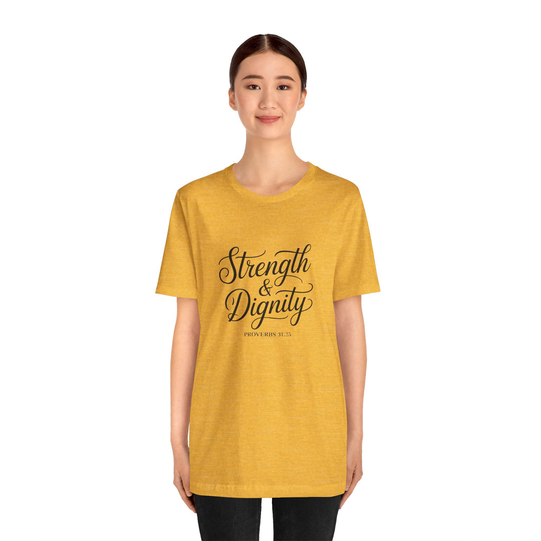 Strength & Dignity – Proverbs 31:25 Christian Women’s Shirt
