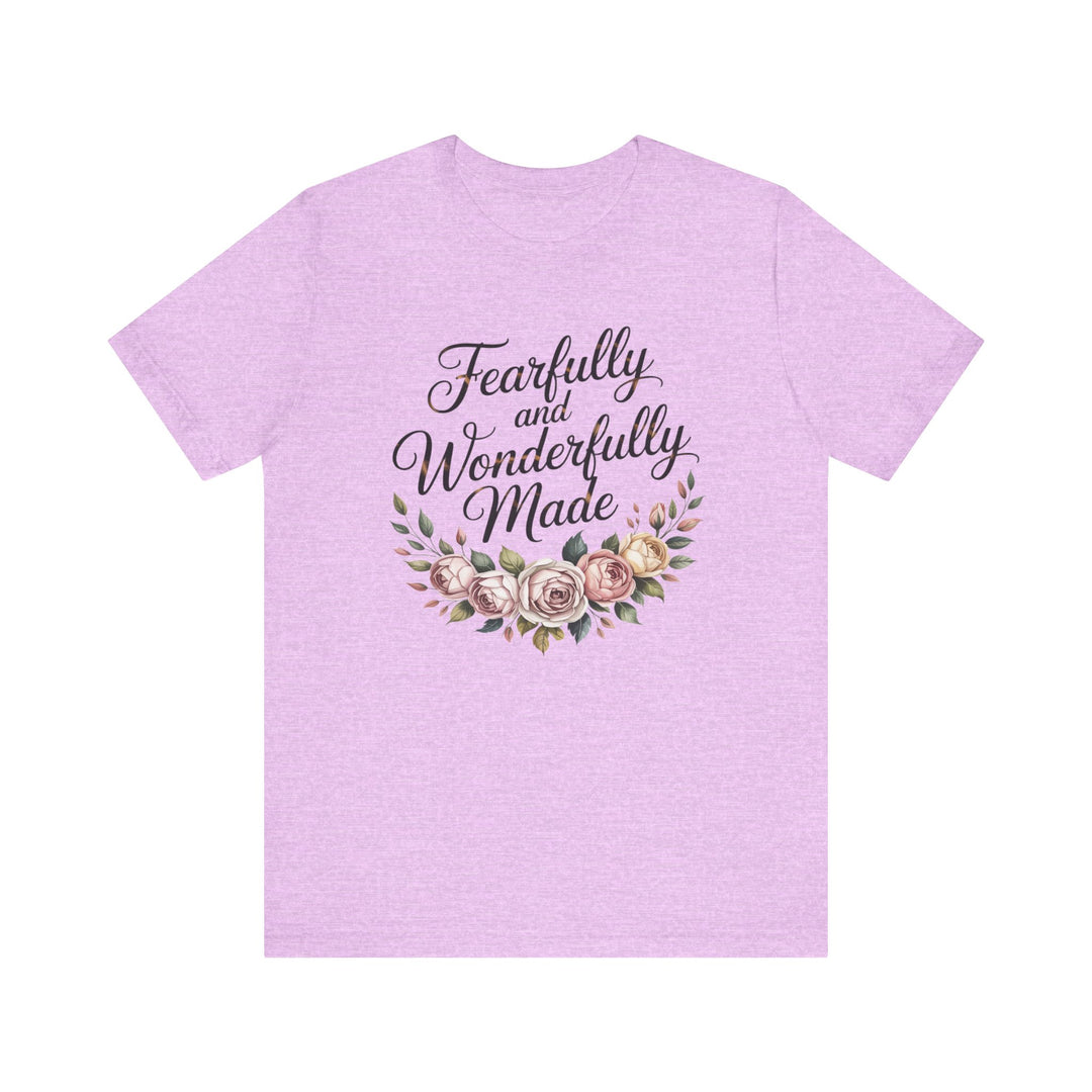 Fearfully and Wonderfully Made – Floral Christian Affirmation Shirt