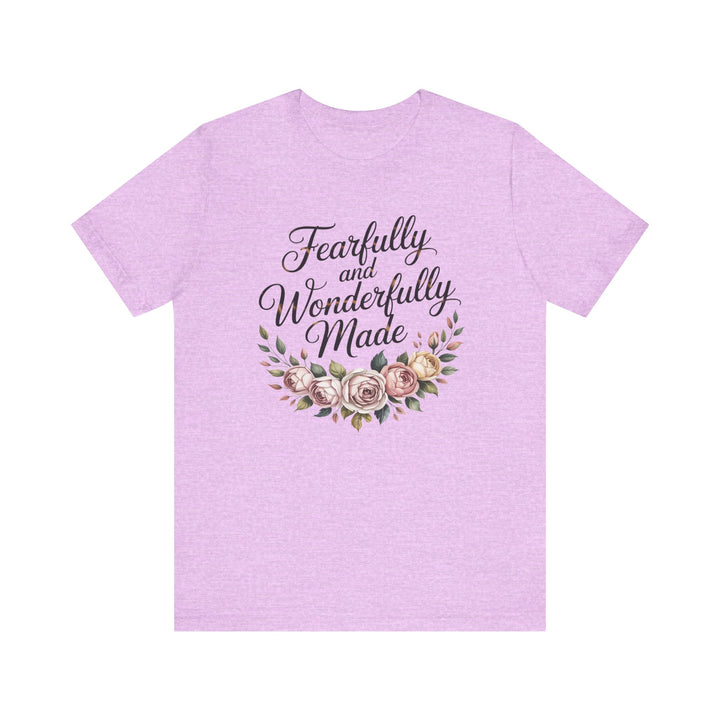 Fearfully and Wonderfully Made – Floral Christian Affirmation Shirt