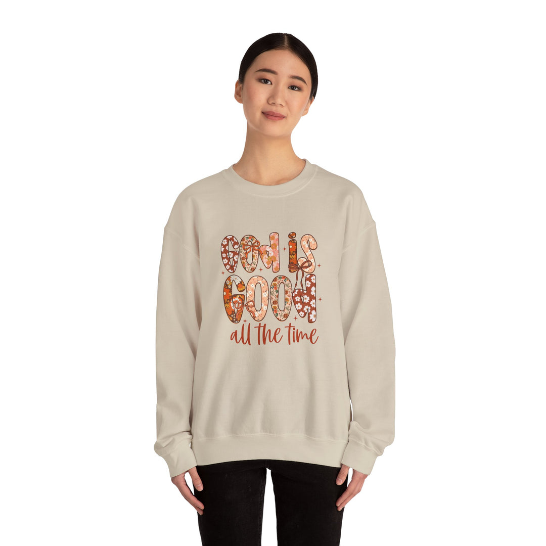 God Is Good Sweatshirt, Inspirational Crewneck, Cozy Fall Fashion, Unisex Apparel, Perfect Gift for Christians