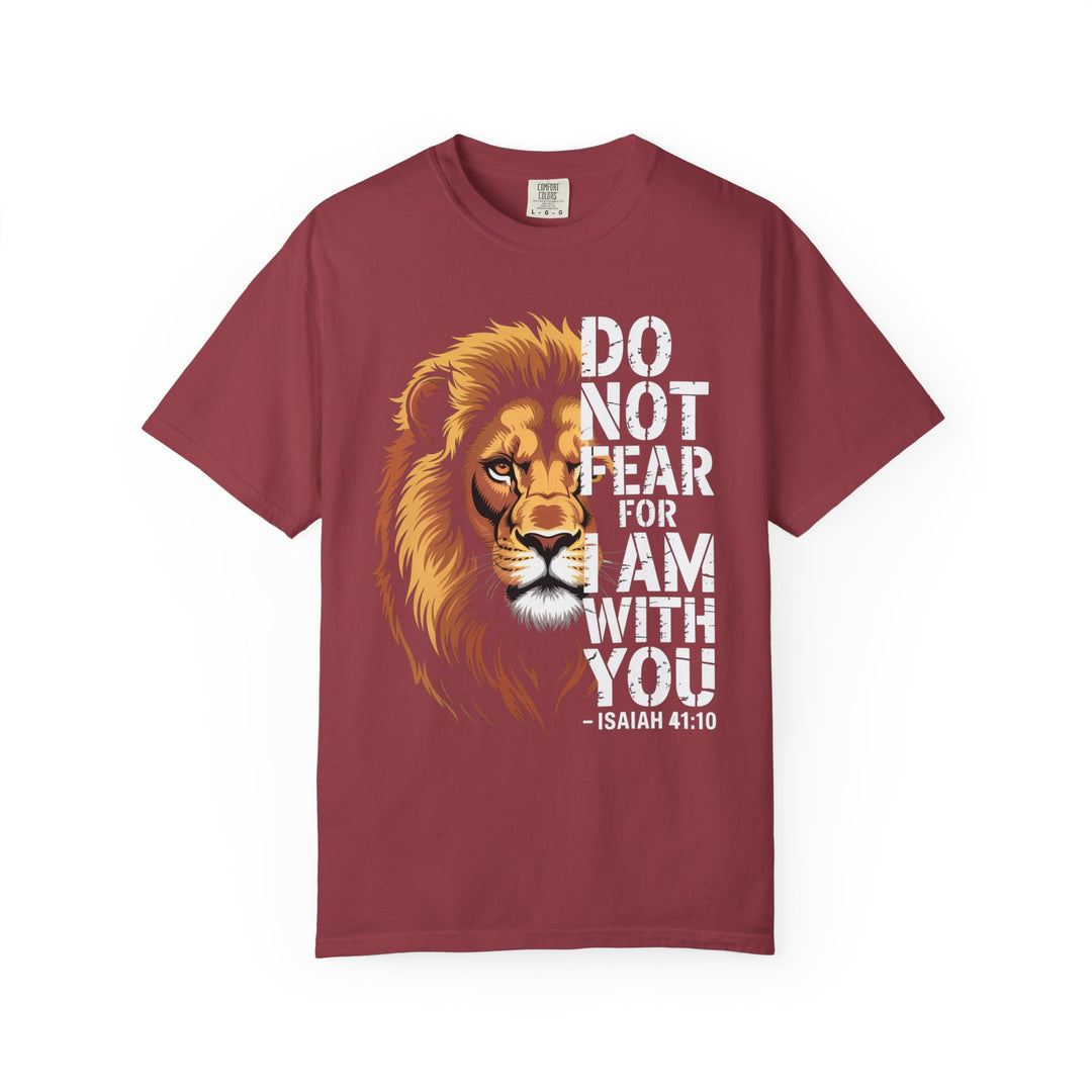 Christian Lion T-Shirt – Isaiah 41:10 Unisex Tee | Do Not Fear Scripture Apparel