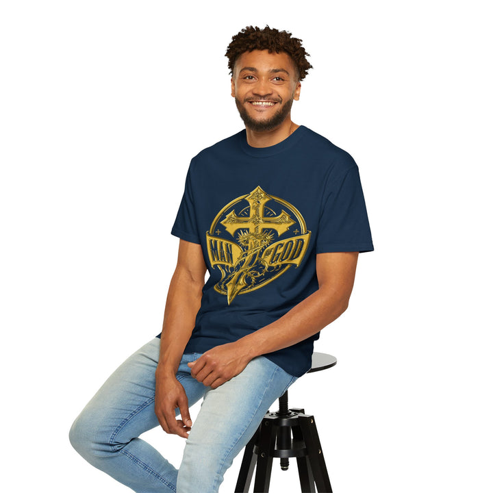 Warrior Spirit T-shirt - Royal Identity Gold Crest Design