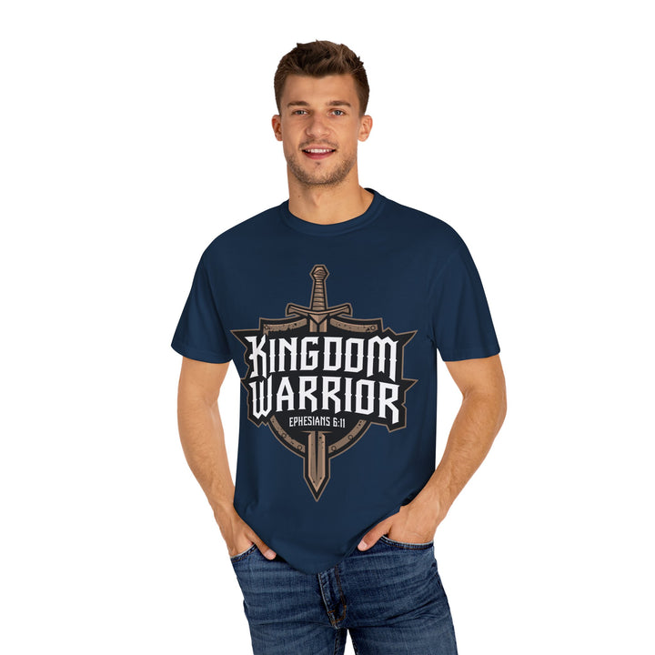 Kingdom Warrior T-Shirt – Christian Shield & Sword Design | Unisex Faith-Based Apparel