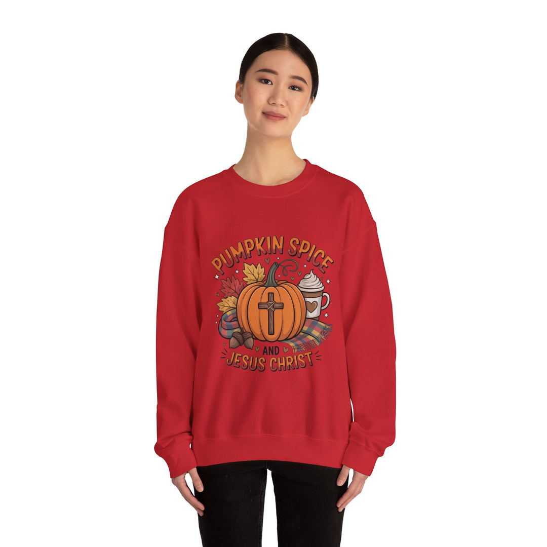 Fall Pumpkin Spice and Jesus Christ Sweatshirt