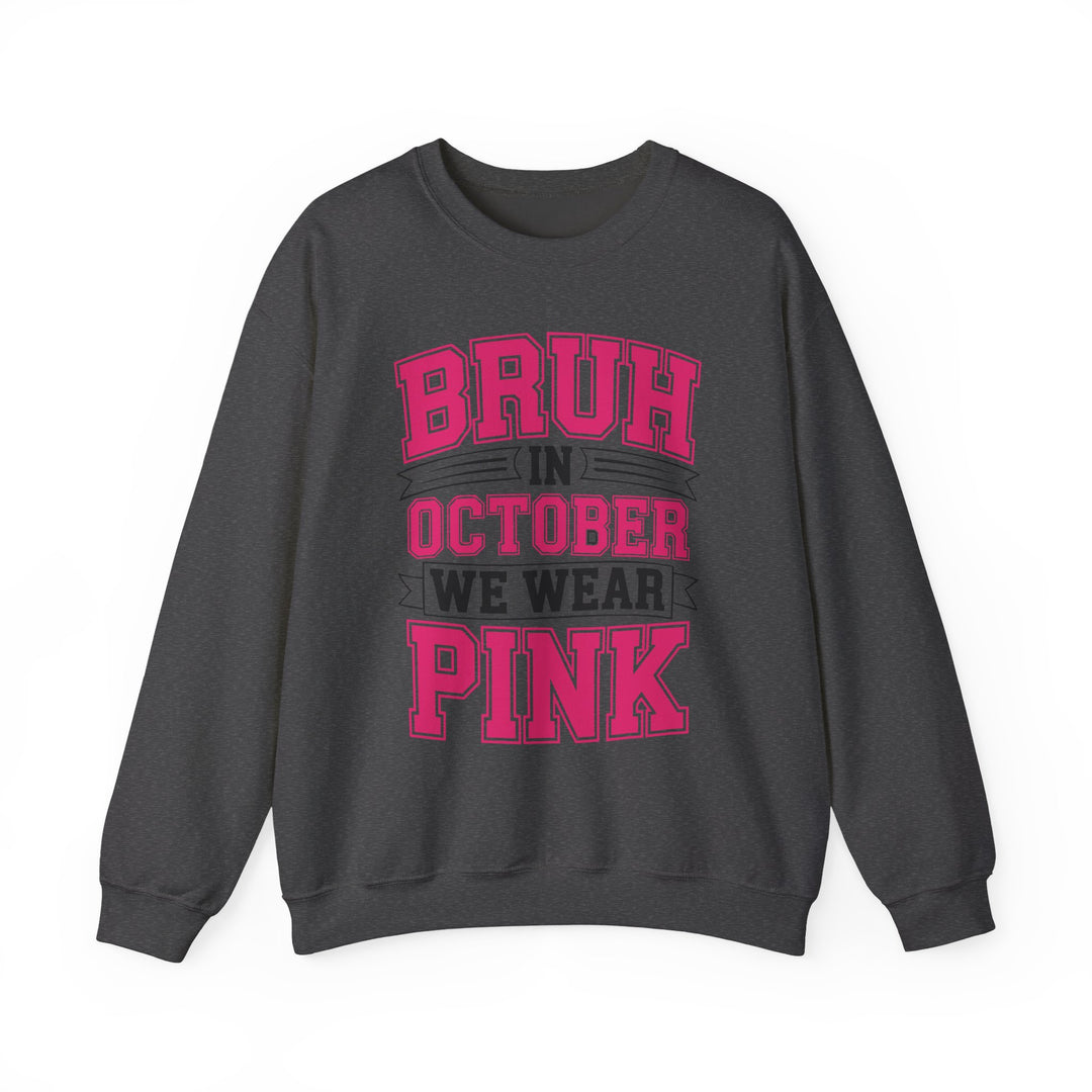 Pink October Awareness Sweatshirt, Cozy Crewneck, Breast Cancer Awareness, Gift for Supporters, Fashion for a Cause