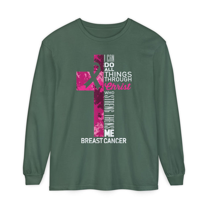 Christian Breast Cancer Awareness Long Sleeve T-Shirt
