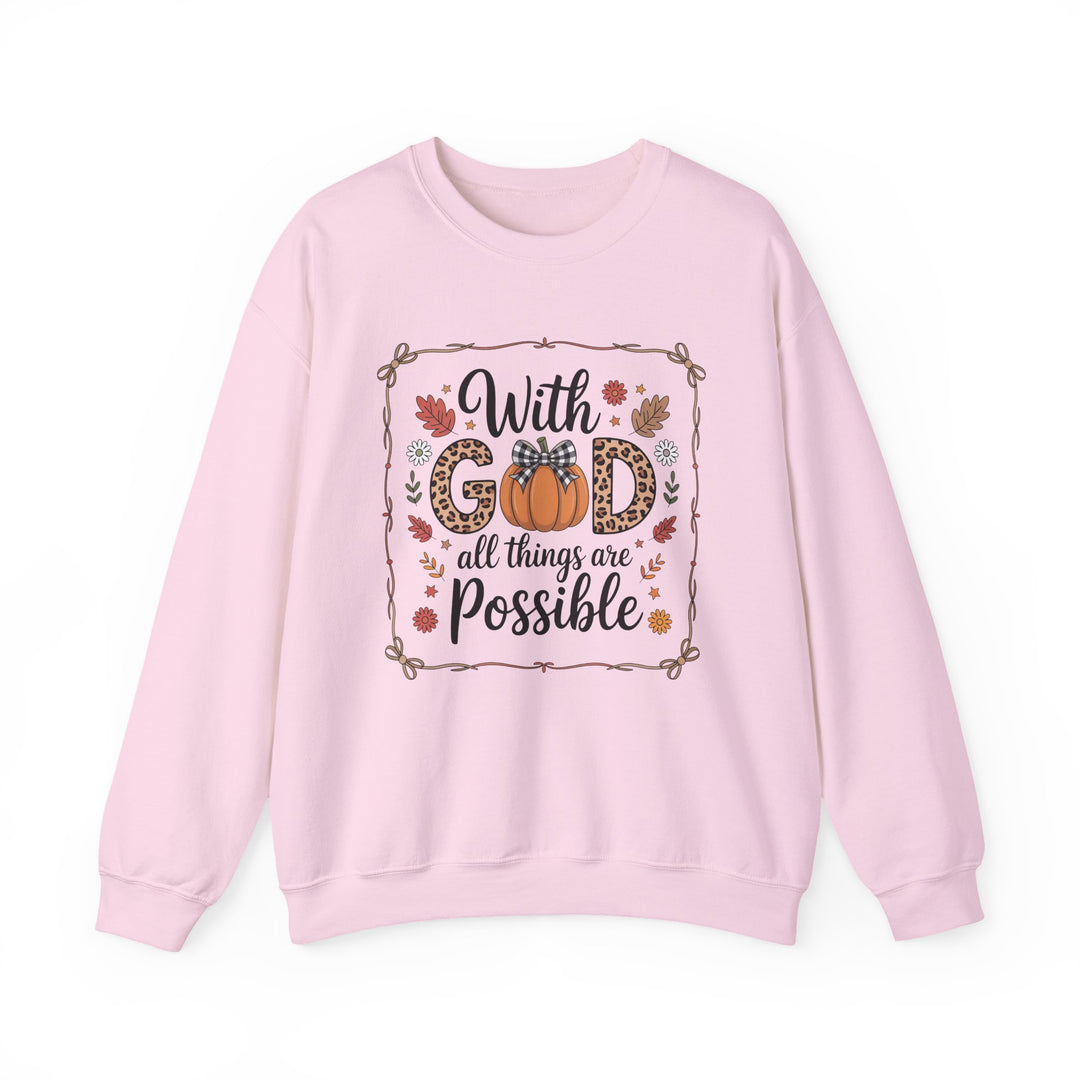 Fall-Inspired Faith Crewneck Sweatshirt - Cozy Gift, Autumn Vibes, Motivational Wear, Everyday Comfort, Religious Apparel
