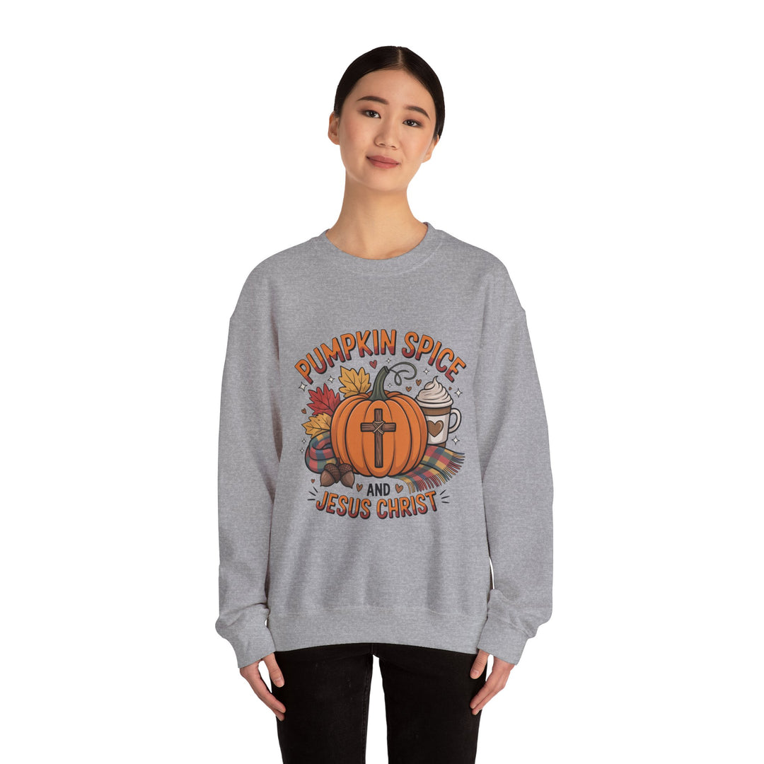 Fall Pumpkin Spice and Jesus Christ Sweatshirt