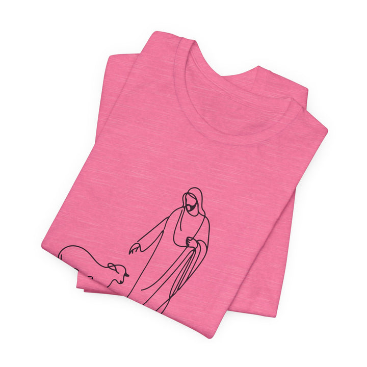 Christian Quote Tee - Unisex Jersey Short Sleeve Tee - 'He left the 99 to find me'