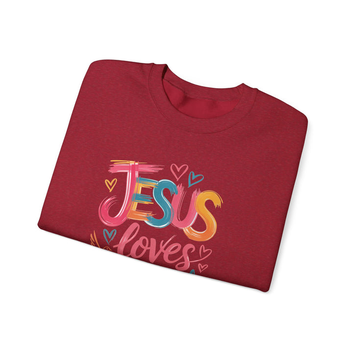 Jesus Loves You Crewneck Sweatshirt - Cozy Unisex Gift, Christian Apparel, Faith-Based Fashion, Inspirational Layering Piece, Ideal [...]