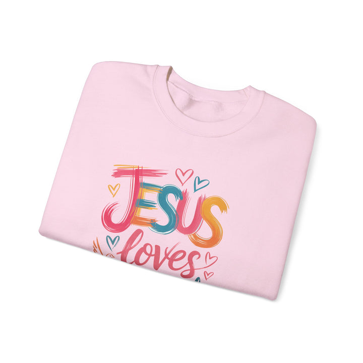 Jesus Loves You Crewneck Sweatshirt - Cozy Unisex Gift, Christian Apparel, Faith-Based Fashion, Inspirational Layering Piece, Ideal [...]