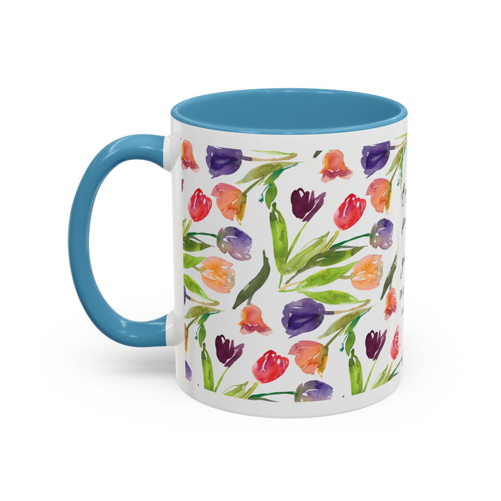 Be Joyful Always – Watercolor Tulip Scripture Mug