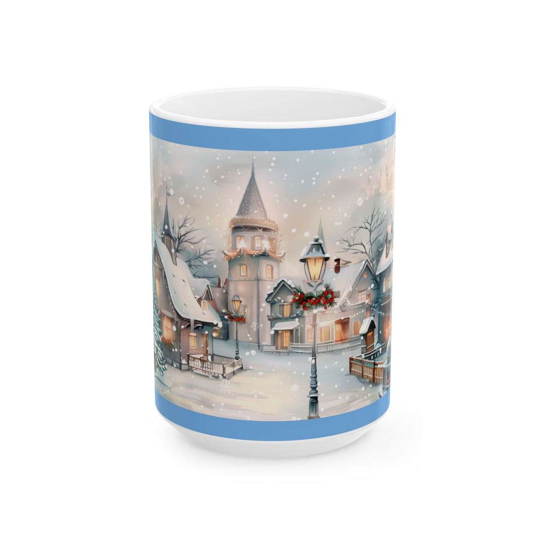 Winter Wonderland Ceramic Mug | Cozy Holiday Gift, Christmas Decor, Coffee Lover Mug, Festive Tea Cup, Snowy Scene