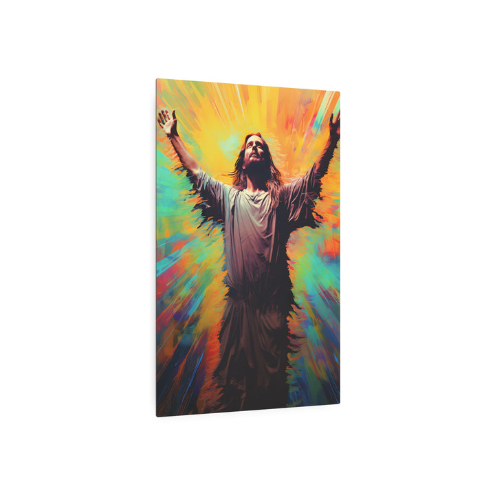 Inspirational Jesus Metal Art Sign - Faith Wall Decor